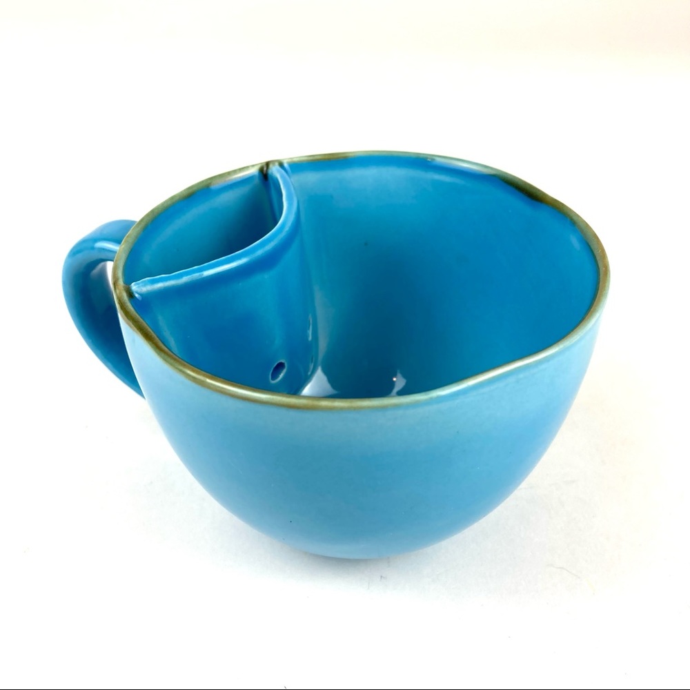 Large Blue Tea Cup with Pocket